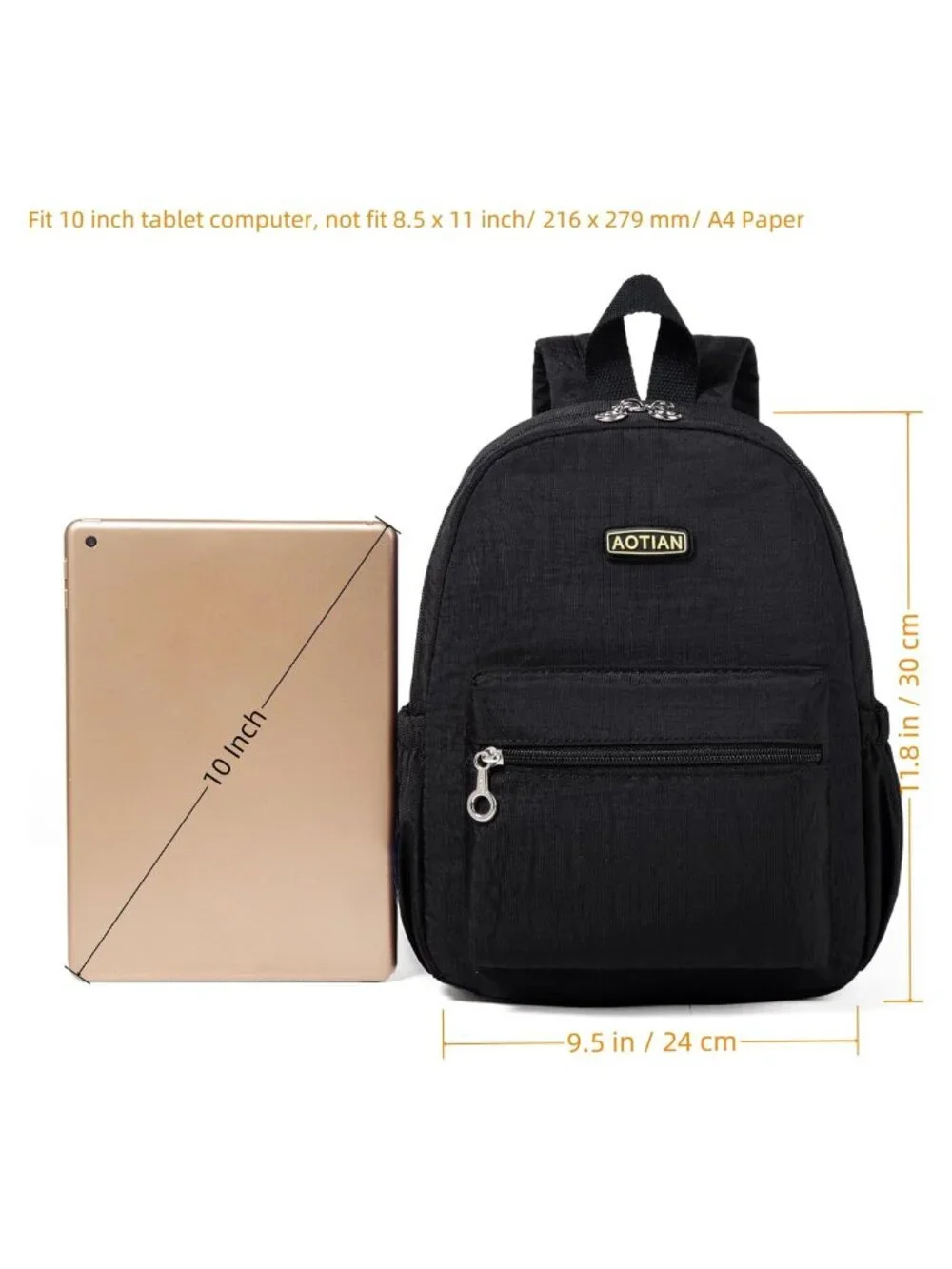 AOTIAN Nylon Mini Backpack Small Daypack Lightweight Travel